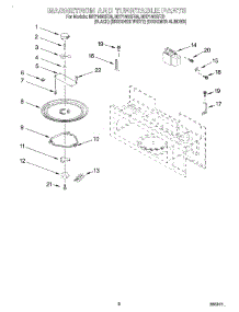 05 - Magnetron And Turntable parts for Whirlpool Microwave MH7140XFQ0 from AppliancePartsPros.com
