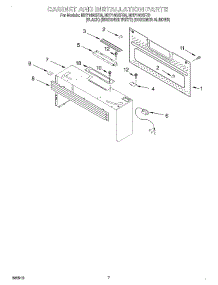 06 - Cabinet And Installation parts for Whirlpool Microwave MH7140XFQ0 from AppliancePartsPros.com