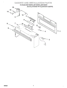 06 - Cabinet And Installation parts for Whirlpool Microwave MH7140XFB1 from AppliancePartsPros.com