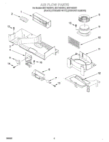 04 - Air Flow parts for Whirlpool Microwave MH7140XFZ1 from AppliancePartsPros.com