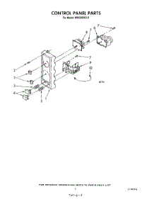 05 - Control Panel parts for Whirlpool Microwave MW3200XS0 from AppliancePartsPros.com