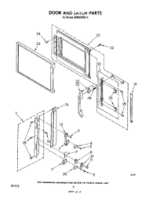 06 - Door And Latch parts for Whirlpool Microwave MW8600XS1 from AppliancePartsPros.com