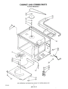 03 - Cabinet And Stirrer parts for Whirlpool Microwave MW8650XS3 from AppliancePartsPros.com