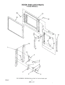 06 - Door And Latch parts for Whirlpool Microwave MW8650XS3 from AppliancePartsPros.com