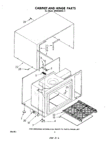 04 - Cabinet And Hinge parts for Whirlpool Microwave MW8580XL9 from AppliancePartsPros.com