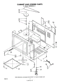 03 - Cabinet And Stirrer parts for Whirlpool Microwave MW8650XL2 from AppliancePartsPros.com
