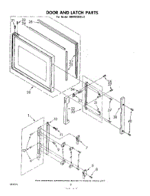 05 - Door And Latch parts for Whirlpool Microwave MW8650XL2 from AppliancePartsPros.com