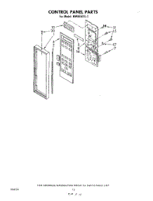 07 - Control Panel parts for Whirlpool Microwave MW8650XL2 from AppliancePartsPros.com