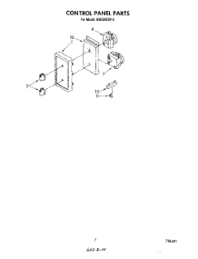 05 - Control Panel , Literature And Optional parts for Whirlpool Microwave MW3200XP2 from AppliancePartsPros.com