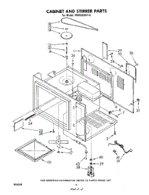 03 - Cabinet And Stirrer parts for Whirlpool Microwave MW8580XP0 from AppliancePartsPros.com
