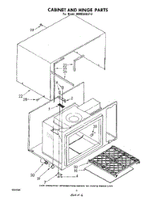 04 - Cabinet And Hinge parts for Whirlpool Microwave MW8580XP0 from AppliancePartsPros.com
