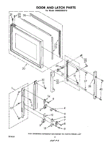 05 - Door And Latch parts for Whirlpool Microwave MW8580XP0 from AppliancePartsPros.com