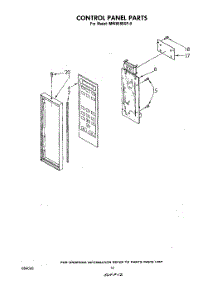 07 - Control Panel parts for Whirlpool Microwave MW8580XP0 from AppliancePartsPros.com