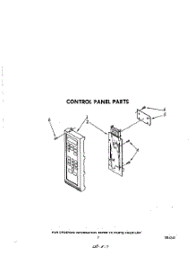 05 - Control Panel parts for Whirlpool Microwave MW8570XR0 from AppliancePartsPros.com