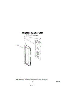05 - Control Panel parts for Whirlpool Microwave MW8550XS2 from AppliancePartsPros.com