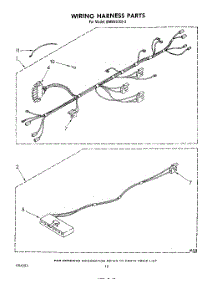 07 - Wiring Harness , Literature And Optional parts for Whirlpool Microwave MW8550XS2 from AppliancePartsPros.com