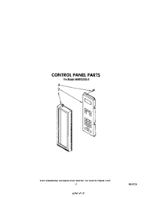 05 - Control Panel parts for Whirlpool Microwave MW8550XS0 from AppliancePartsPros.com