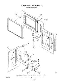 06 - Door And Latch parts for Whirlpool Microwave MW8550XS0 from AppliancePartsPros.com