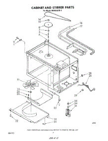 03 - Cabinet And Stirrer parts for Whirlpool Microwave MW8650XR0 from AppliancePartsPros.com