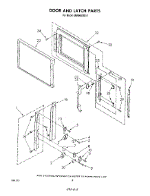 06 - Door And Latch parts for Whirlpool Microwave MW8650XR0 from AppliancePartsPros.com