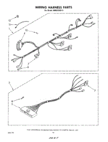 07 - Wiring Harness , Literature And Optional parts for Whirlpool Microwave MW8650XR0 from AppliancePartsPros.com