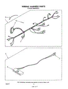 07 - Wiring Harness , Literature And Optional parts for Whirlpool Microwave MW8500XS0 from AppliancePartsPros.com