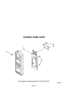 05 - Control Panel parts for Whirlpool Microwave MW8570XR1 from AppliancePartsPros.com