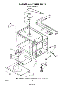03 - Cabinet And Stirrer parts for Whirlpool Microwave MW865EXR0 from AppliancePartsPros.com