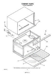 04 - Cabinet parts for Whirlpool Microwave MW865EXR0 from AppliancePartsPros.com