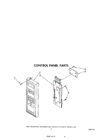 05 - Control Panel parts for Whirlpool Microwave MW865EXR0 from AppliancePartsPros.com