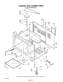 03 - Cabinet And Stirrer parts for Whirlpool Microwave MW8550XL2 from AppliancePartsPros.com