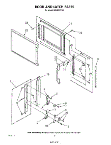06 - Door And Latch parts for Whirlpool Microwave MW865EXR0 from AppliancePartsPros.com