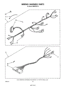 07 - Wiring Harness , Literature And Optional parts for Whirlpool Microwave MW865EXR0 from AppliancePartsPros.com
