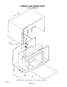 04 - Cabinet And Hinge parts for Whirlpool Microwave MW8550XL2 from AppliancePartsPros.com