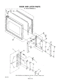 05 - Door And Latch parts for Whirlpool Microwave MW8550XL2 from AppliancePartsPros.com