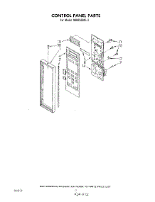 07 - Control Panel parts for Whirlpool Microwave MW8550XL2 from AppliancePartsPros.com