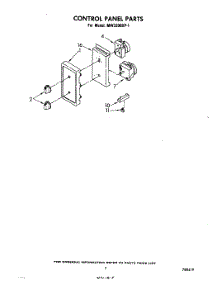 05 - Control parts for Whirlpool Microwave MW3200XP1 from AppliancePartsPros.com