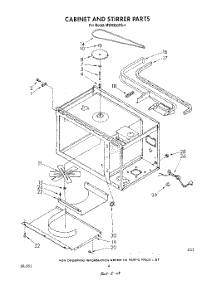 03 - Cabinet And Stirrer parts for Whirlpool Microwave MW8550XS4 from AppliancePartsPros.com