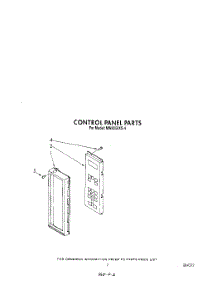05 - Control Panel parts for Whirlpool Microwave MW8550XS4 from AppliancePartsPros.com