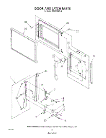 06 - Door And Latch parts for Whirlpool Microwave MW8550XS4 from AppliancePartsPros.com