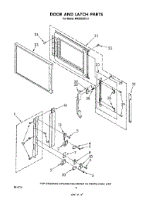 06 - Door And Latch parts for Whirlpool Microwave MW8650XS0 from AppliancePartsPros.com