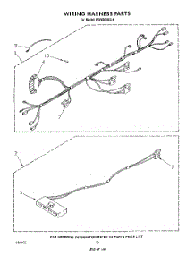07 - Wiring Harness , Literature And Optional parts for Whirlpool Microwave MW8500XS4 from AppliancePartsPros.com