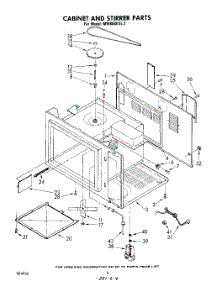 03 - Cabinet And Stirrer parts for Whirlpool Microwave MW8600XL2 from AppliancePartsPros.com