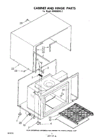 04 - Cabinet And Hinge parts for Whirlpool Microwave MW8600XL2 from AppliancePartsPros.com