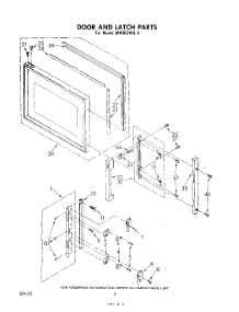 04 - Cabinet And Hinge parts for Whirlpool Microwave MW8520XL9 from AppliancePartsPros.com