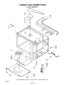 03 - Cabinet And Stirrer parts for Whirlpool Microwave MW8650XS1 from AppliancePartsPros.com
