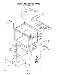 03 - Cabinet And Stirrer parts for Whirlpool Microwave MW8650XS2 from AppliancePartsPros.com