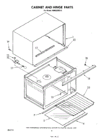 04 - Cabinet And Hinge parts for Whirlpool Microwave MW8650XS2 from AppliancePartsPros.com