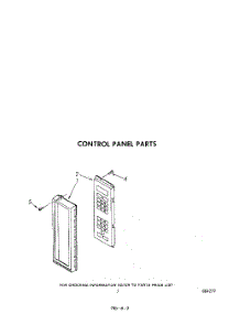 05 - Control Panel parts for Whirlpool Microwave MW8650XS2 from AppliancePartsPros.com