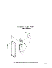 05 - Control Panel parts for Whirlpool Microwave MW8500XR1 from AppliancePartsPros.com